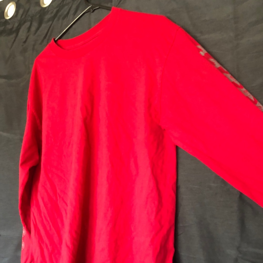 Red long sleeve tee